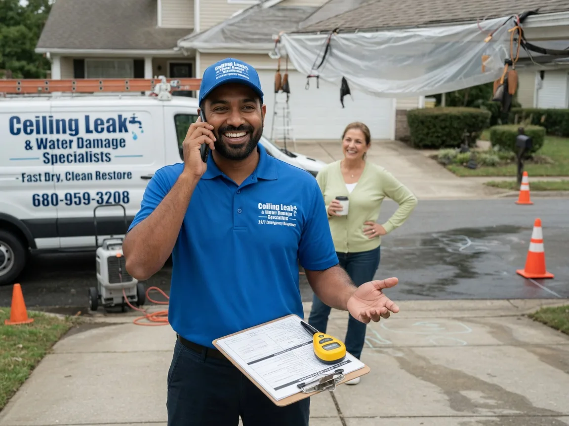 Ceiling Leak Cleanup Old Washington, OH FAQs